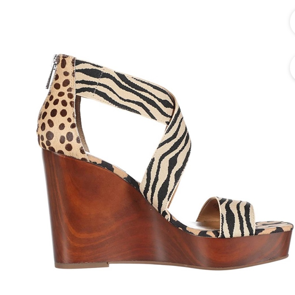 Jessica Simpson Animal Print Wedge - Size 9